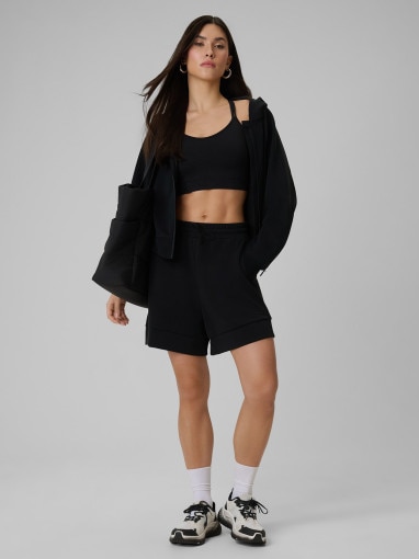  4F Damskie spodenki dresowe 4F 4FWSS26TSHOF717  czarne Czarny