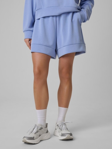 Damskie spodenki dresowe 4F 4FWSS26TSHOF717 - niebieskie