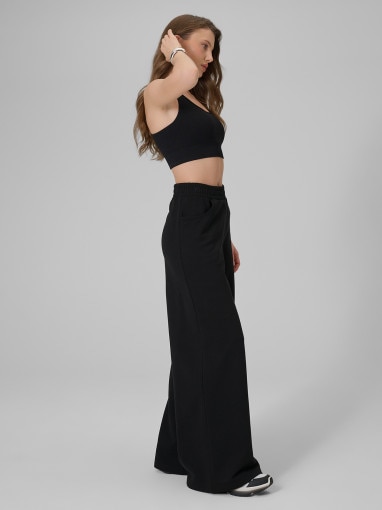 Damskie spodnie dresowe 4F 4FRSS26TTROF2011 - czarne