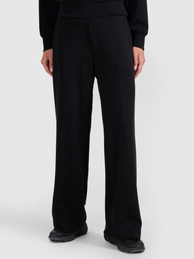 Damskie spodnie dresowe 4F 4FWAW25TTROF1181 - czarne