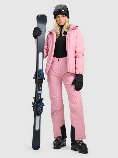  4F Damskie spodnie narciarskie 4F 4FWAW25TFTRF1157  różowe Różowy