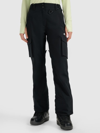 Damskie spodnie snowboardowe 4F 4FWAW25TFTRF1220 - czarne