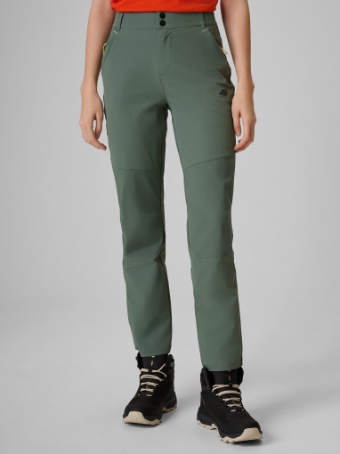 Damskie spodnie trekkingowe 4F 4FWSS26TFTRF1328 - khaki