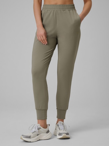 Damskie spodnie treningowe 4F 4FWSS26TFTRF1074 - khaki