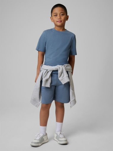  4F JUNIOR Chłopięce spodenki dresowe 4F 4FJRSS26TSHOM0866  denim Denim