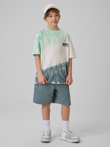 Chłopięcy t-shirt z nadrukiem 4F 4FJRSS26TTSHM4172 - multikolor