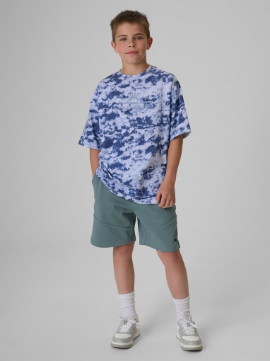 Chłopięcy t-shirt z nadrukiem 4F 4FJRSS26TTSHM4281 - multikolor