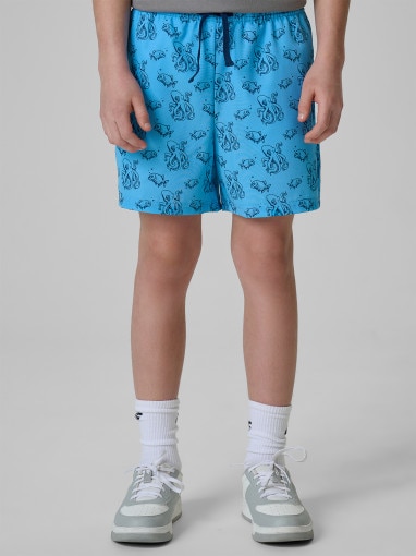 Chłopięce spodenki plażowe 4F 4FJRSS26UBDSM214 - niebieskie