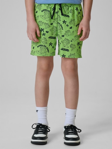 Chłopięce spodenki plażowe 4F 4FJRSS26UBDSM215 - zielone