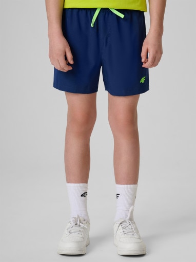 Chłopięce spodenki plażowe 4F 4FJRSS26UBDSM217 - granatowe