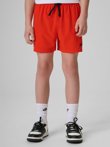 Chłopięce spodenki plażowe 4F 4FJRSS26UBDSM217 - czerwone
