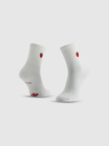 Dziewczęce skarpetki (2-pack) 4F 4FJRSS26USOCF699 - białe