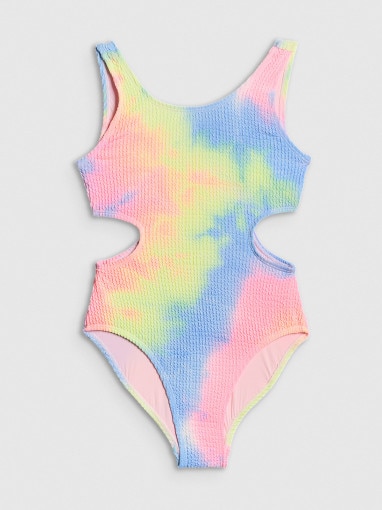  4F JUNIOR Dziewczęcy strój kąpielowy jednoczęściowy 4F 4FJRSS26USWSF128  multikolor Multikolor