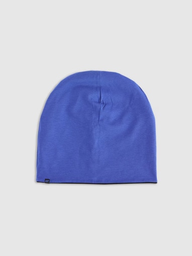 Dziecięca czapka beanie dwustronna 4F 4FJWAW25ACAPU603 - czarna