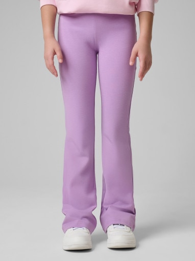 Dziewczęce legginsy 4F 4FJWSS26TTIGF275 - fioletowe