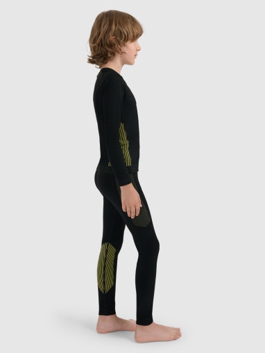 Chłopięca bielizna termoaktywna komplet 4F 4FJRAW25USEAM265 - czarna