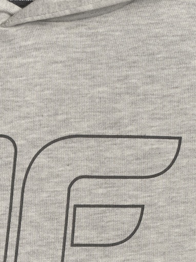 Chłopięca bluza nierozpinana z kapturem 4F 4FJRSS26TSWSM2748 - szara