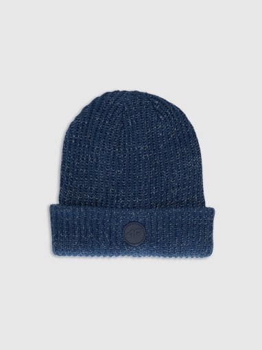 Chłopięca czapka odblaskowa 4F 4FJRAW25ACAPM0753 - niebieski