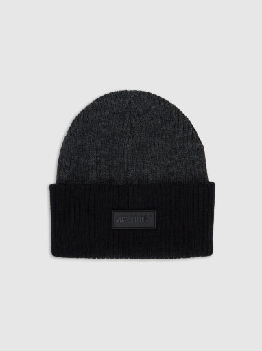  4F JUNIOR Chłopięca czapka zimowa 4F 4FJRAW25ACAPM0812  szara Szary