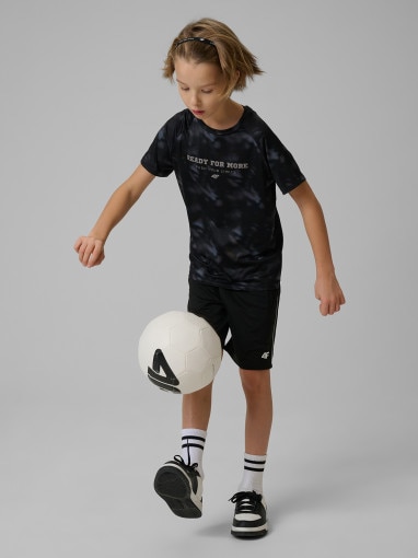  4F JUNIOR Chłopięca koszulka treningowa 4F 4FJRSS26TFTSM2389  multikolor Multikolor