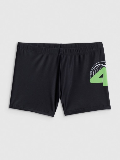  4F JUNIOR Chłopięce kąpielówki 4F 4FJRSS26USWTM075  czarne Czarny