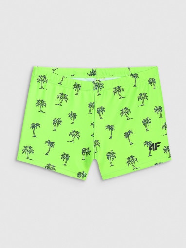  4F JUNIOR Chłopięce kąpielówki 4F C4FJWSS26USWTM072  zielone Zielony