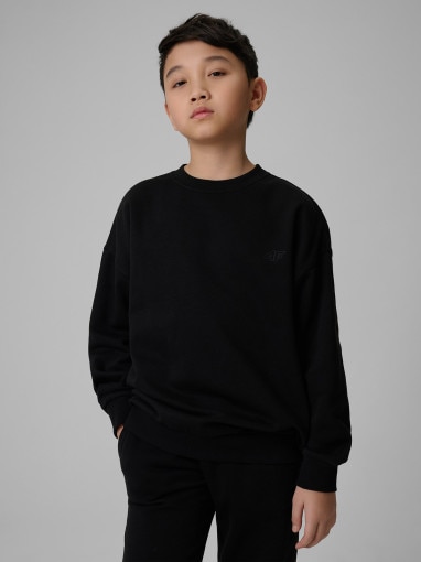 Chłopięcy komplet dresowy 4F 4FJRSS26TAPSM213 - czarny