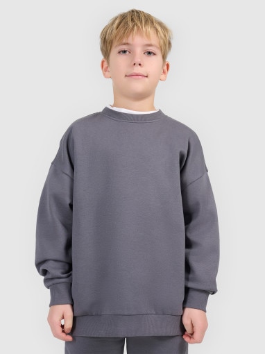 Chłopięcy komplet dresowy 4F 4FJRSS26TAPSM213 - szary