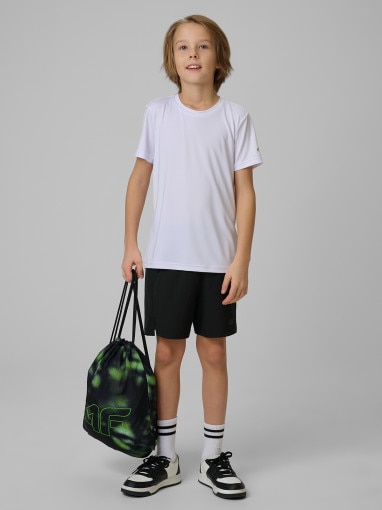 4F JUNIOR Chłopięcy komplet sportowy na WF 4F 4FJRSS26TAPSM181 multikolor Czarny