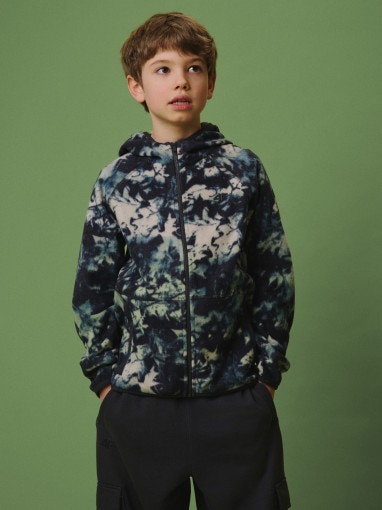  4F JUNIOR Chłopięcy polar z nadrukiem 4F 4FJRSS26TFLEM498  multikolor Multikolor