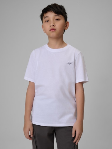 Chłopięcy t-shirt basic (2-pack) 4F 4FJRSS26TTSHM4013 - multikolor