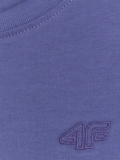 Chłopięcy t-shirt basic 4F 4FJRAW25TTSHM3260 - niebieski