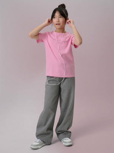  4F JUNIOR Damski tshirt z nadrukiem 4F 4FJRSS26TTSHF3455  różowy Różowy