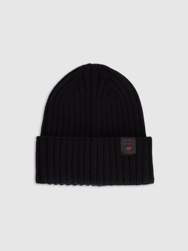  4F JUNIOR Dziecięca czapka 4F 4FJRAW25ACAPM0755  czarna Czarny