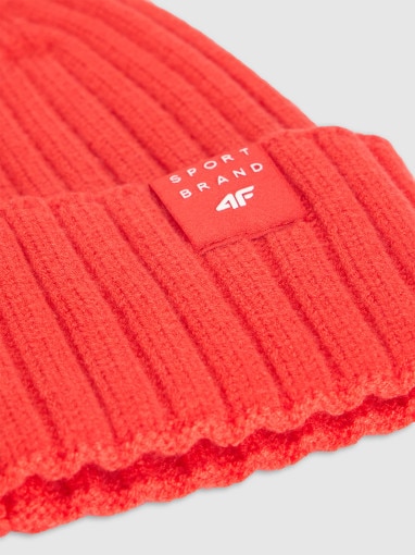 Dziecięca czapka 4F 4FJRAW25ACAPM0755 - czerwona