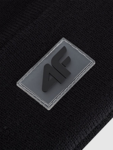 Dziecięca czapka zimowa 4F 4FJRAW25ACAPU0743 - czarna