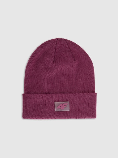 4F JUNIOR Dziecięca czapka zimowa 4F 4FJRAW25ACAPU0743  fioletowa Fioletowy