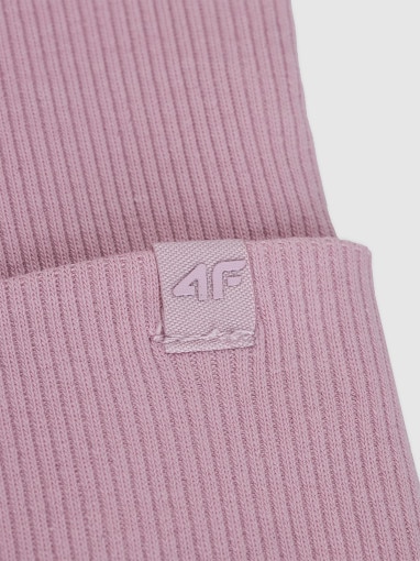 Dziecięca czapka zimowa 4F 4FJWAW25ACAPU604 - różowa