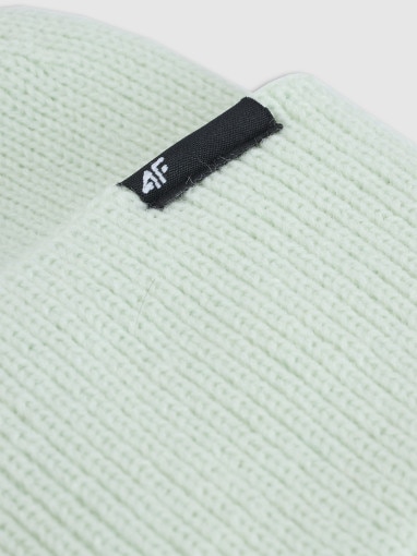 Dziecięca czapka zimowa 4F 4FJWAW25ACAPU652 - zielona