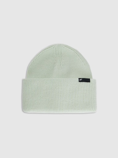  4F JUNIOR Dziecięca czapka zimowa 4F 4FJWAW25ACAPU652  zielona Zielony