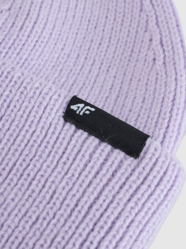 Dziecięca czapka zimowa 4F 4FJWAW25ACAPU652 - fioletowa