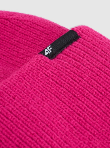 Dziecięca czapka zimowa 4F 4FJWAW25ACAPU652 - różowa