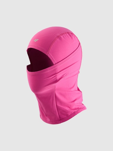  4F JUNIOR Dziecięca kominiarka narciarska 4F 4FJWAW25ABALU127  różowa Różowy