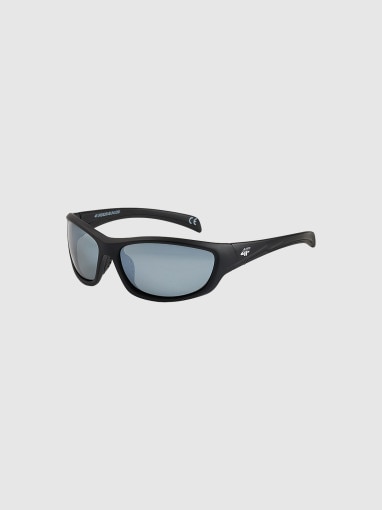 Obrazek dla: 4F JUNIOR Dziecięce okulary przeciwsłoneczne nietonące z powłoką lustrzaną 4F 4FJRSS26ASUNU091  czarne Czarny
