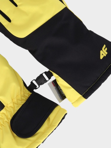 Dziecięce rękawiczki narciarskie 4F 4FJWAW25AFGLU189 - żółte
