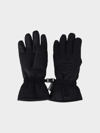  4F JUNIOR Dziecięce rękawiczki narciarskie 4F Thinsulate 4FJWAW25AFGLU190  czarne Czarny