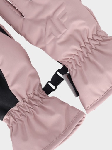 Dziecięce rękawiczki narciarskie 4F Thinsulate 4FJWAW25AFGLU190 - różowe