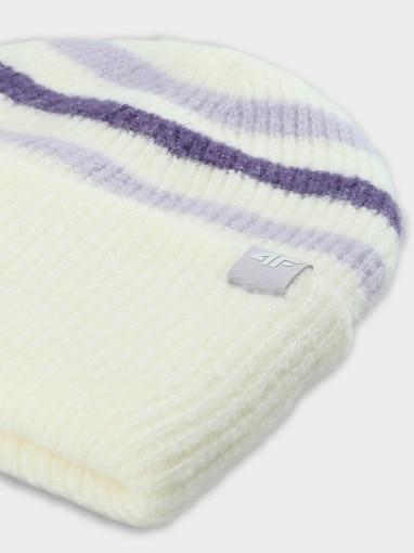 Dziewczęca czapka beanie 4F 4FJWAW25ACAPF646 - multikolor