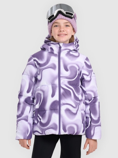  4F JUNIOR Dziewczęca kurtka narciarska 4F 4FJRAW25TTJAF1038  multikolor Multikolor