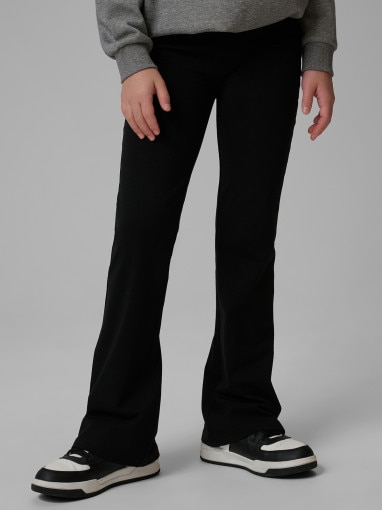 Dziewczęce legginsy 4F 4FJWSS26TTIGF275 - czarne